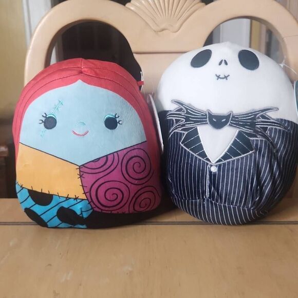 Squishmallow Nightmare before Christmas Jack and Sally 8"plush - Picture 2 of 7